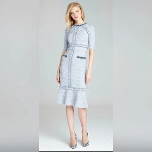 Elegant High Low Gray Dress